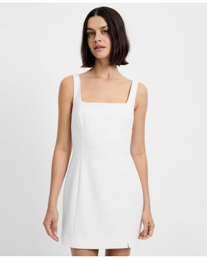 French Connection Azra Slide Slit Sleeveless Mini Dress - White
