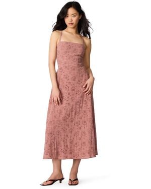 Steve Madden Riyan Sleeveless Midi Dress - Pink