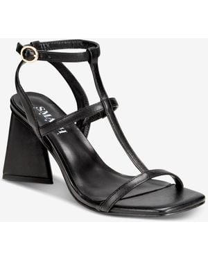 SMASH Shoes Brielle Block Heel Dress Sandals - Black