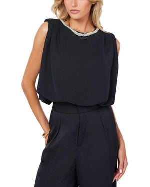 Bishop + Young Bishop + Young Monroe Scoop Neck Bubble Hem Top - Black