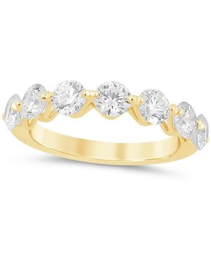 Macy's Certified Lab-grown Diamond Prong Set Band (2 Ct. T.w. - Metallic