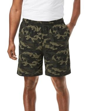 Kingsize Big & Tall Lightweight Jersey Shorts - Green