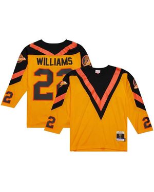 Mitchell & Ness Dave Williams Vancouver Canucks 1981/82 Blue Line Player Jersey - Orange