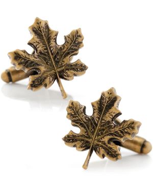 Cufflinks Inc. 3d Maple Leaf Cufflinks - Metallic