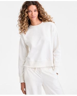 ID Ideology Crewneck Vented-hem Sweatshirt - White