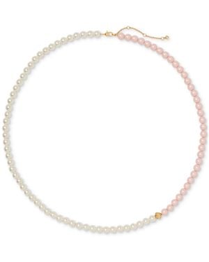 Kate Spade Pearlie Bead & Imitation Pearl Necklace - Natural