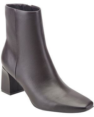 Marc Fisher Nandy Snip Toe Block Heel Dress Booties - Gray