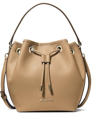 Michael Kors Avery Bucket Messenger Handbag - Natural