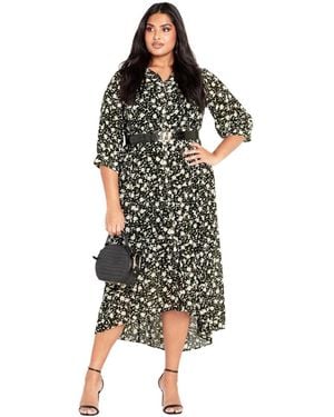 Avenue Plus Size Rylee Dress - Green