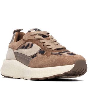 Xti Faux Suede Sneakers - Natural