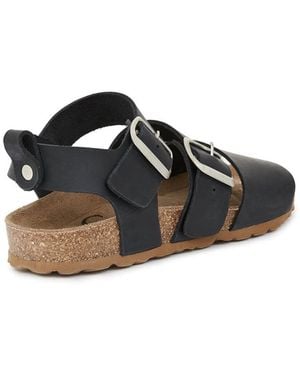Celtic & Co. An Elegant Triple Strap Sandal - Black