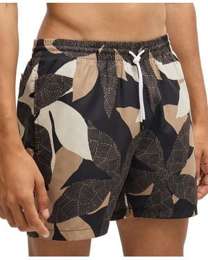BOSS Boss By Printed Quick-drying Swim Shorts - Black