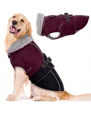 Aronkl Reflective Waterproof Dog Jacket - Purple