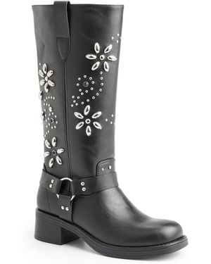 New York & Company Cianna Tall Boots - Black