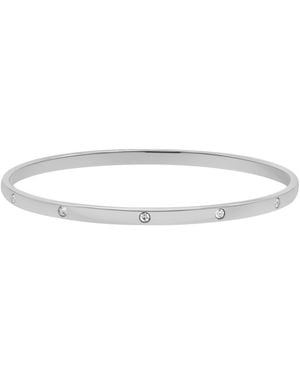 Adornia Tarnish Resistant Bangle Stacker - White