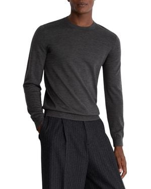 Reiss Wessex Long-sleeve Slim-fit Merino Wool Sweater - Black