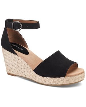 Style & Co. Seleeney Wedge Sandals - Black