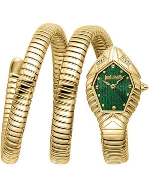 Just Cavalli Quartz Stainless Steel Bracelet Watch - Metallic