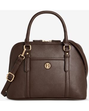 Giani Bernini Medium Quilted Dome Satchel - Brown