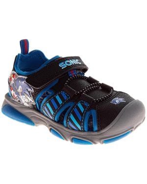 Sonic The Hedgehog Nickelodeon Little Boys Sega Hook And Loop Sport Sandals - Blue