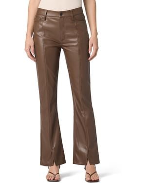 Hudson Jeans Blair High-rise Faux-leather Bootcut Pants - Brown