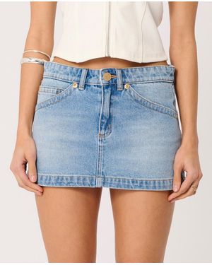 A.Brand 99 Denim Mini Skirt - Blue