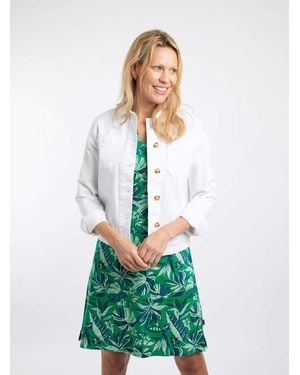 Weird Fish Rosanna Canvas Jacket - White