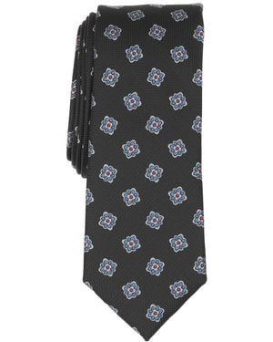 BarIII Mercer Neat Pattern Tie - Gray
