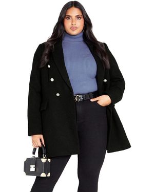 Avenue Plus Size Renaissance Jacket - Black