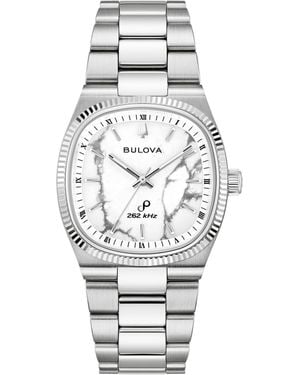 Bulova Super Seville Magnesite Stainless Steel Bracelet Watch 35mm - Metallic
