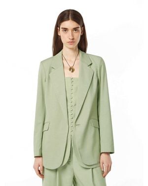 Scotch & Soda Drapey Belted Blazer - Green