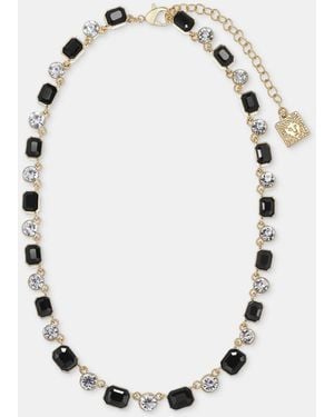 Anne Klein Crystal All-around Collar Necklace - White