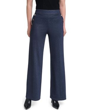 KARL LAGERFELD Knit Sailor Pants - Blue