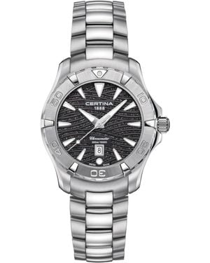 Certina Swiss Ds Action Stainless Steel Bracelet Watch 34mm - Gray