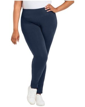 Avenue Plus Size Petite High Rise legging - Blue
