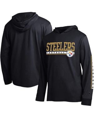 Champion Pittsburgh Steelers All Star Hooded T-shirt - Black