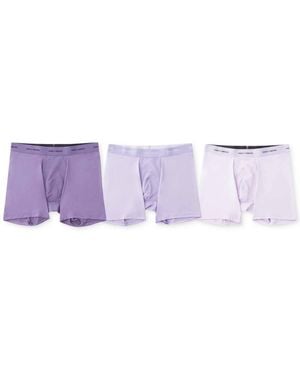 Pair of Thieves Quick Dry 3-pk. Action Blend 5" Boxer Briefs - Purple