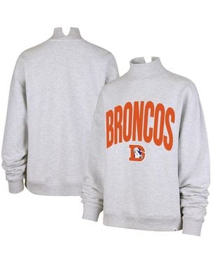 '47 Denver Broncos Subtle Muse Mock Neck Sweatshirt - White