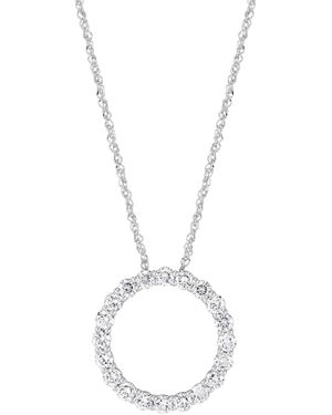 Grown With Love Lab Grown Diamond Circle Pendant Necklace (1 Ct. T.w. - Metallic