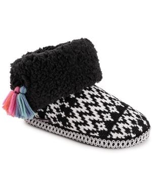 Muk Luks Melinda Cuff Boot - Black