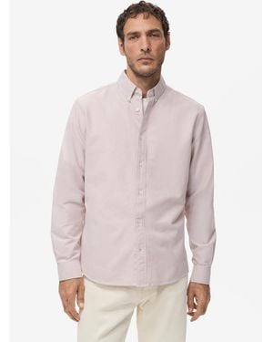 Mango Cotton Oxford Shirt - Multicolor