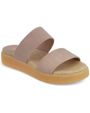 MIA Saige Slip-on Sandals - Brown
