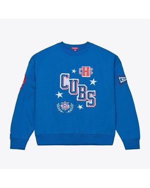 Mitchell & Ness Chicago Cubs Pep Rally Sweatshirt - Blue