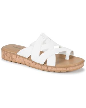 BareTraps Gabbie Slide Slip On Sandals - White