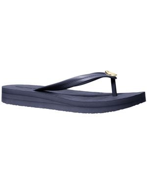 Michael Kors Posie Flip Flops Sandals - Blue