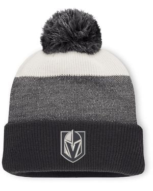 Fanatics Black/light Beige Vegas Golden Knights Monochrome Cuffed Knit Hat