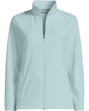 Lands' End Anyweather Fleece Full Zip Jacket - Blue