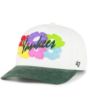 '47 White/green New York Yankees Flora Gallery Hitch Adjustable Hat