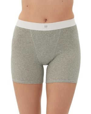 Gap Body Logo Comfort High-waist Shorts Gpw01070 - Gray