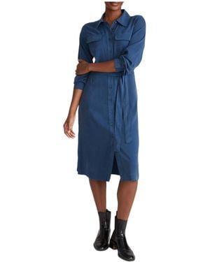 UNIVERSAL STANDARD Plus Size Cooling Stretch Cupro Savannah Dress - Blue